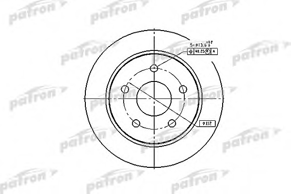 Купить pbd1651 PATRON Тормозной диск в интернет-магазине Ravta – самая низкая цена