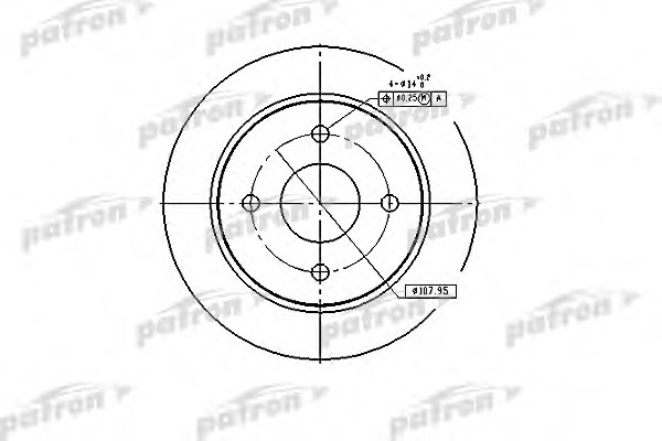 Купить pbd1654 PATRON Тормозной диск в интернет-магазине Ravta – самая низкая цена