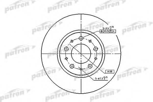 Купить pbd1697 PATRON Тормозной диск в интернет-магазине Ravta – самая низкая цена