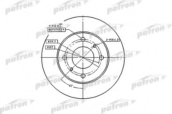Купить pbd2591 PATRON Тормозной диск в интернет-магазине Ravta – самая низкая цена