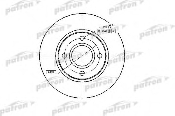 pbd2622 PATRON Тормозной диск