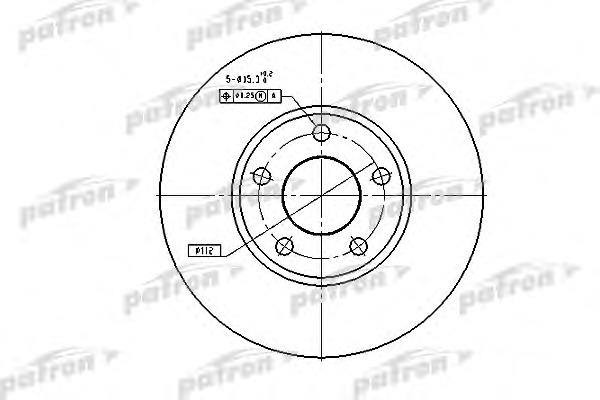 PBD2650 PATRON Тормозной диск