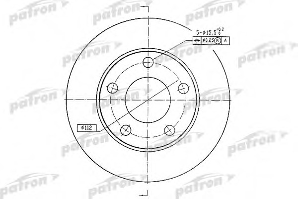 Купить PBD2666 PATRON Тормозной диск в интернет-магазине Ravta – самая низкая цена