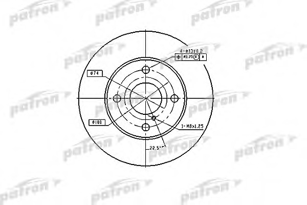 pbd2719 PATRON Тормозной диск