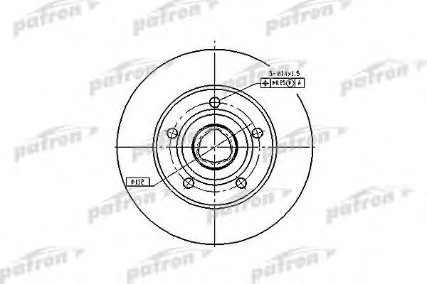 PBD2771 PATRON Тормозной диск