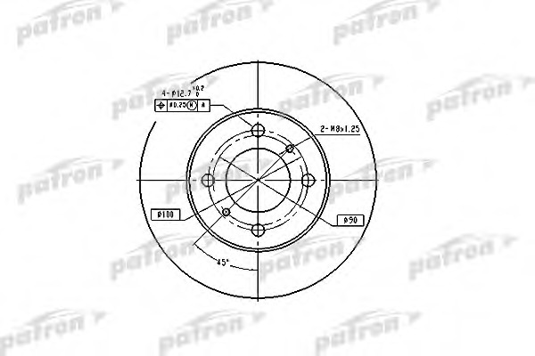 Купить pbd4022 PATRON Тормозной диск в интернет-магазине Ravta – самая низкая цена