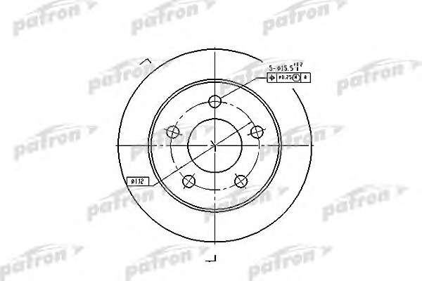 Купить PBD4038 PATRON Тормозной диск в интернет-магазине Ravta – самая низкая цена