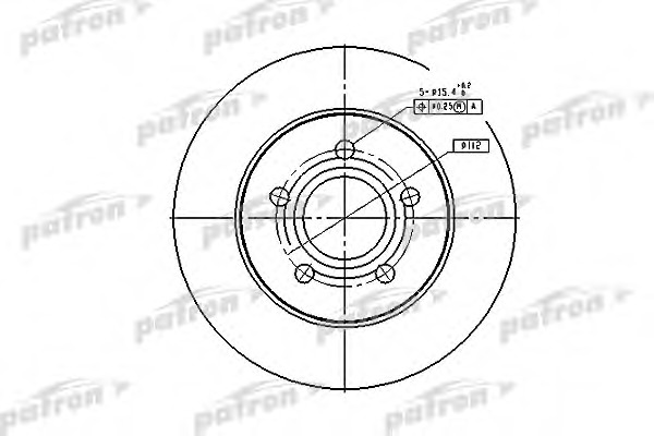 pbd4045 PATRON Тормозной диск