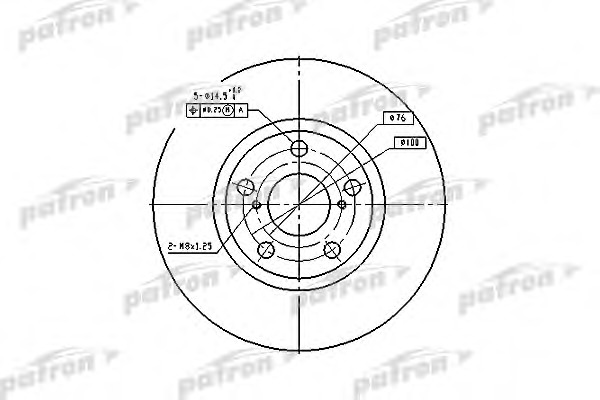 Купить pbd4046 PATRON Тормозной диск в интернет-магазине Ravta – самая низкая цена
