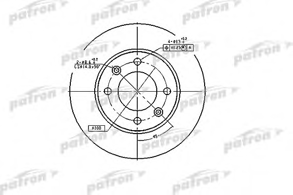 Купить pbd4185 PATRON Тормозной диск в интернет-магазине Ravta – самая низкая цена