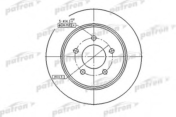 Купить pbd7003 PATRON Тормозной диск в интернет-магазине Ravta – самая низкая цена