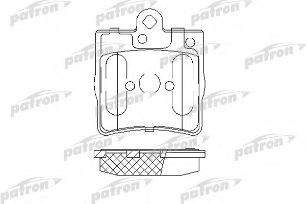 pbp1311 PATRON Комплект тормозных колодок, дисковый тормоз