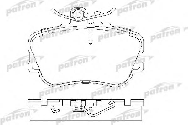 pbp854 PATRON Комплект тормозных колодок, дисковый тормоз