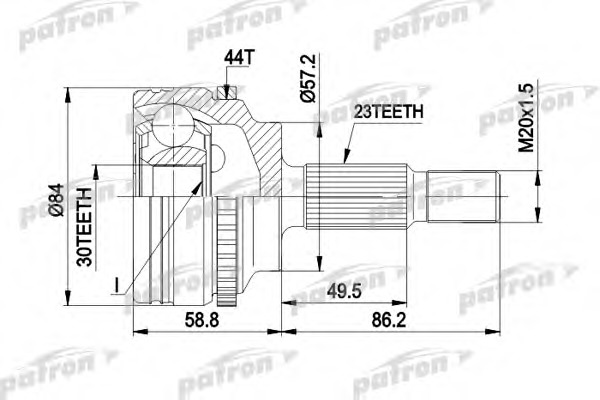 Купить pcv1542 PATRON Шарнирный комплект, приводной вал в интернет-магазине Ravta – самая низкая цена