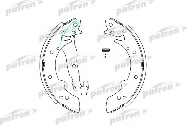 Купить psp173 PATRON Комплект тормозных колодок в интернет-магазине Ravta – самая низкая цена