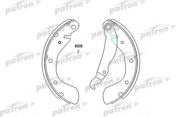 Купить psp335 PATRON Комплект тормозных колодок в интернет-магазине Ravta – самая низкая цена