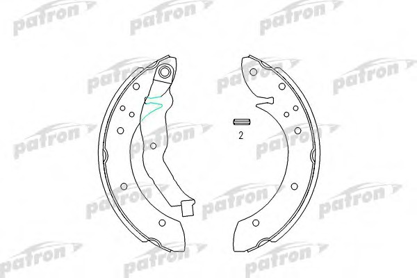 Купить psp447 PATRON Комплект тормозных колодок в интернет-магазине Ravta – самая низкая цена