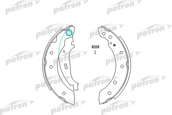 psp519 PATRON Комплект тормозных колодок