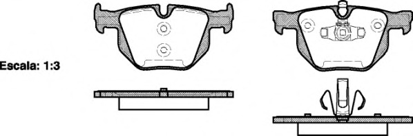0381.70 REMSA Комплект тормозных колодок, дисковый тормоз