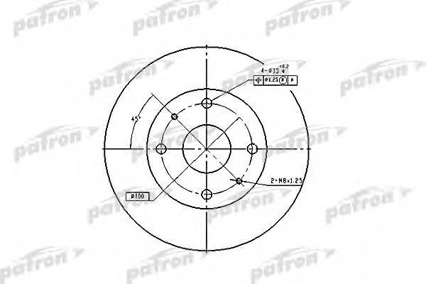 Купить pbd2576 PATRON Тормозной диск в интернет-магазине Ravta – самая низкая цена