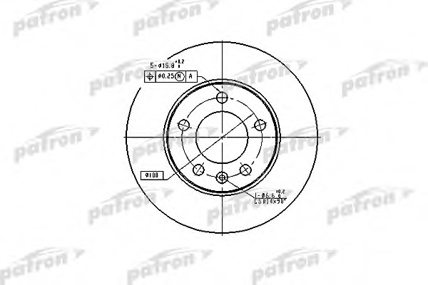 Купить pbd2805 PATRON Тормозной диск в интернет-магазине Ravta – самая низкая цена