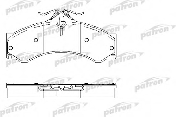 Купить pbp1043 PATRON Комплект тормозных колодок, дисковый тормоз в интернет-магазине Ravta – самая низкая цена