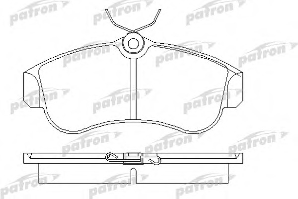 pbp604 PATRON Комплект тормозных колодок, дисковый тормоз