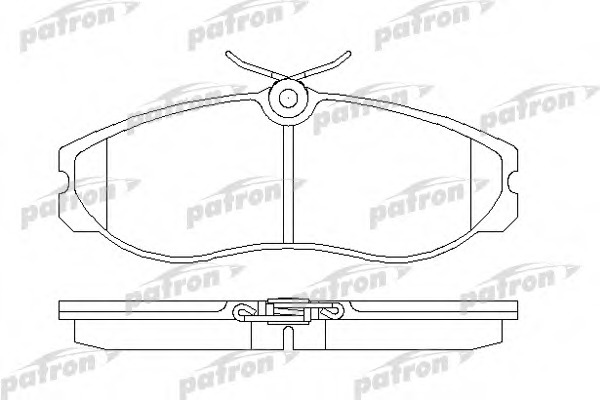 pbp909 PATRON Комплект тормозных колодок, дисковый тормоз