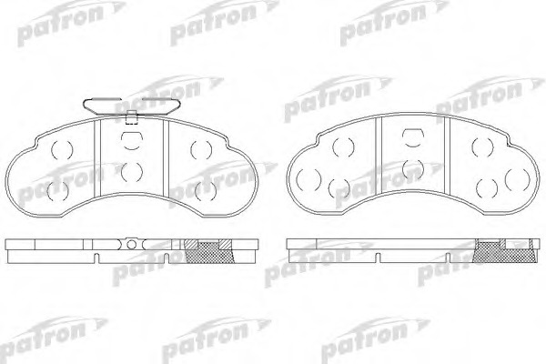 Купить pbp941 PATRON Комплект тормозных колодок, дисковый тормоз в интернет-магазине Ravta – самая низкая цена