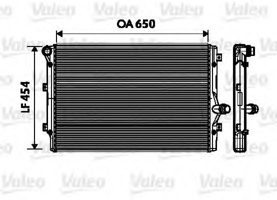 734333 Valeo Радиатор, охлаждение двигателя