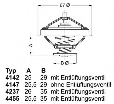 4455.80D Wahler Термостат, охлаждающая жидкость