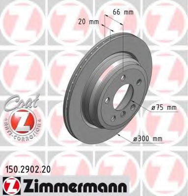 Купить 150.2902.20 ZIMMERMANN Тормозной диск в интернет-магазине Ravta – самая низкая цена
