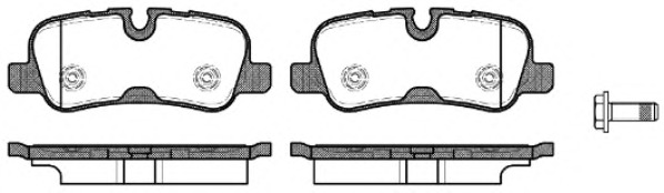 1159.10 REMSA Комплект тормозных колодок, дисковый тормоз