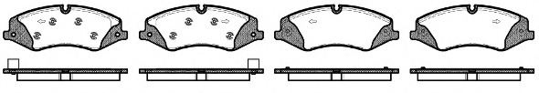 1409.10 REMSA Комплект тормозных колодок, дисковый тормоз