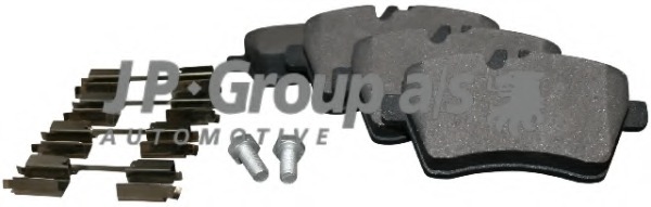 1363601510 JP GROUP Комплект тормозных колодок, дисковый тормоз