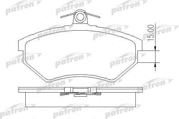 pbp413 PATRON Комплект тормозных колодок, дисковый тормоз
