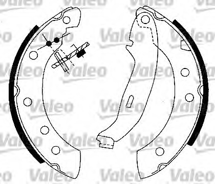 562581 Valeo Комплект тормозных колодок