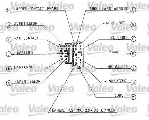 Купить 251271 Valeo Выключатель на колонке рулевого управления в интернет-магазине Ravta – самая низкая цена