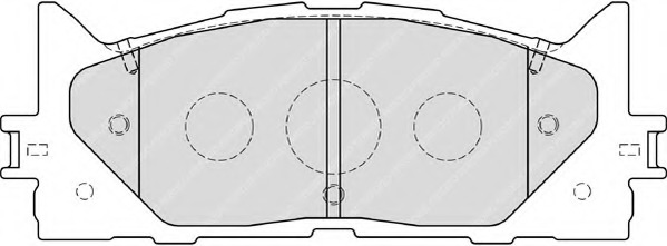 FDB1991 FERODO Комплект тормозных колодок, дисковый тормоз