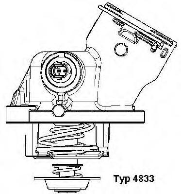 4833.100D WAHLER Термостат, охлаждающая жидкость