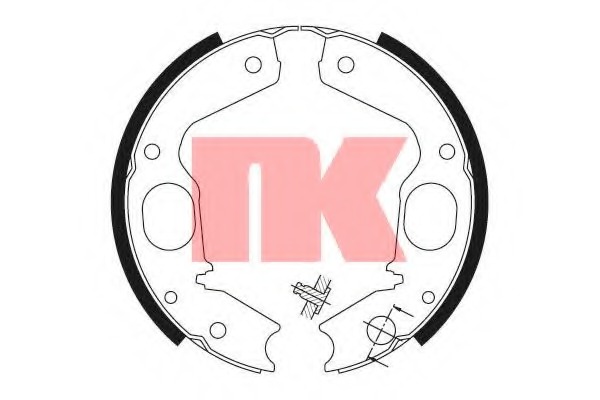 2730645 NK Комплект тормозных колодок, стояночная тормозная система
