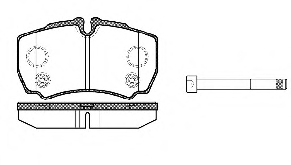 0849.10 REMSA Комплект тормозных колодок, дисковый тормоз