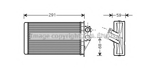 pea6228 AVA QUALITY COOLING Теплообменник, отопление салона