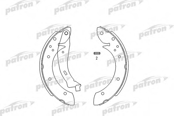Купить psp567 PATRON Комплект тормозных колодок в интернет-магазине Ravta – самая низкая цена