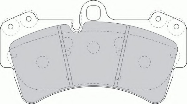 FDB1626 Ferodo Комплект тормозных колодок, дисковый тормоз