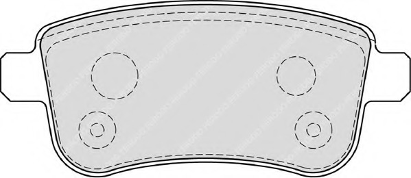FDB4182 FERODO Комплект тормозных колодок, дисковый тормоз