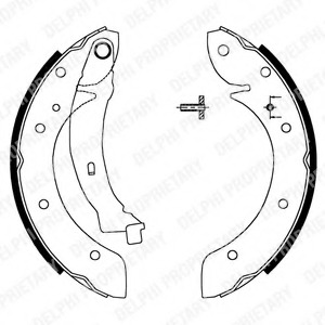 ls1716 DELPHI Комплект тормозных колодок