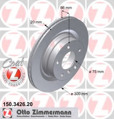 150.3426.20 ZIMMERMANN Тормозной диск