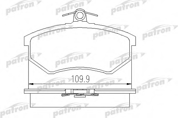 Купить PBP775 PATRON Комплект тормозных колодок, дисковый тормоз в интернет-магазине Ravta – самая низкая цена