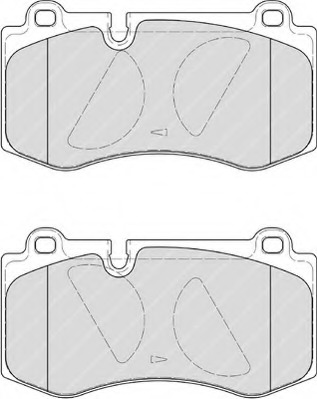 FDB4055 FERODO Комплект тормозных колодок, дисковый тормоз